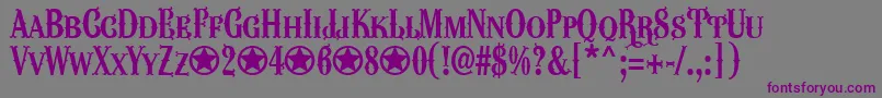 WacamolerCapsFfp Font – Purple Fonts on Gray Background