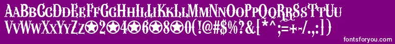 WacamolerCapsFfp Font – White Fonts on Purple Background