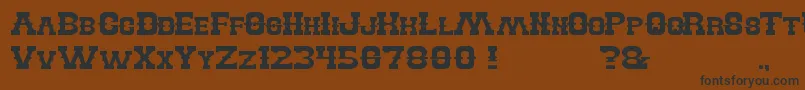 BillyTheKid Font – Black Fonts on Brown Background