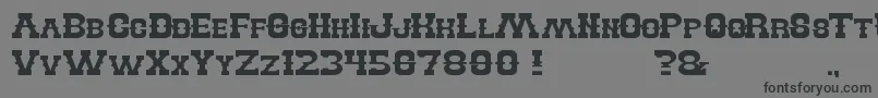 BillyTheKid Font – Black Fonts on Gray Background