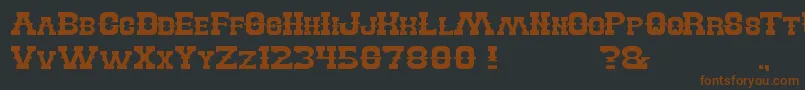 BillyTheKid Font – Brown Fonts on Black Background