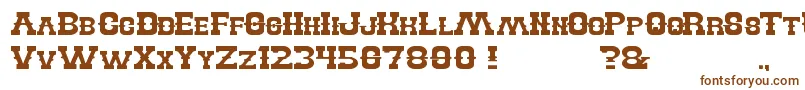 BillyTheKid Font – Brown Fonts on White Background