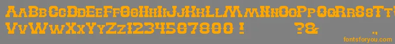BillyTheKid Font – Orange Fonts on Gray Background
