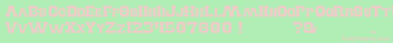 BillyTheKid Font – Pink Fonts on Green Background