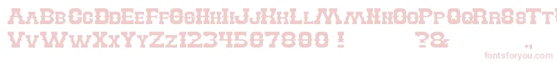 BillyTheKid Font – Pink Fonts on White Background