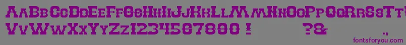 BillyTheKid Font – Purple Fonts on Gray Background