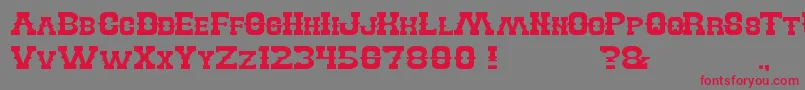 BillyTheKid Font – Red Fonts on Gray Background