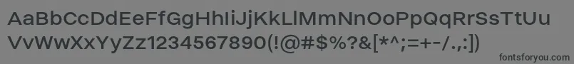 HelmetRegular Font – Black Fonts on Gray Background