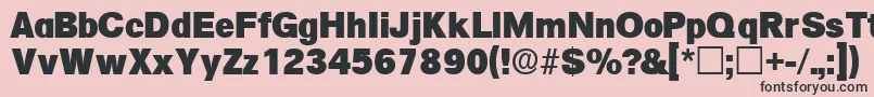 SalinadisplaysskRegular Font – Black Fonts on Pink Background