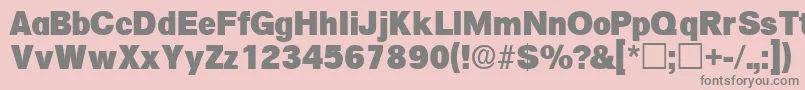 SalinadisplaysskRegular Font – Gray Fonts on Pink Background