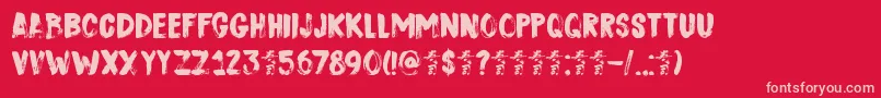 More about DkSushiBar Font DkSushiBar Font – Pink Fonts on Red Background