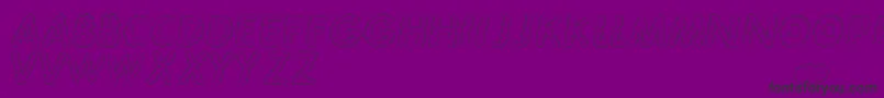 Nubles Font – Black Fonts on Purple Background