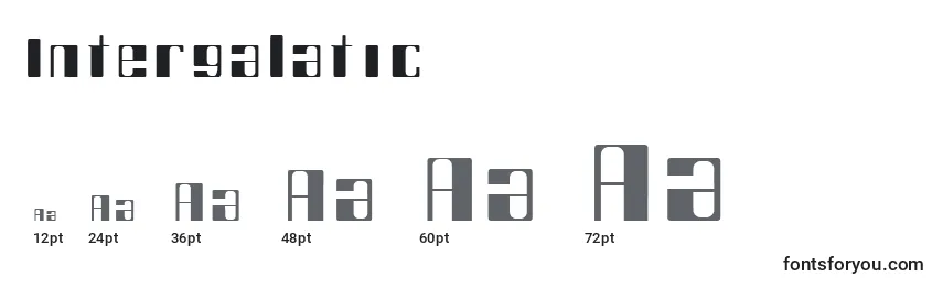 Intergalatic Font Sizes