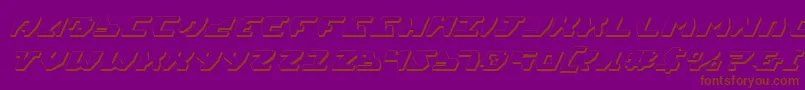 Gyrv23Di Font – Brown Fonts on Purple Background