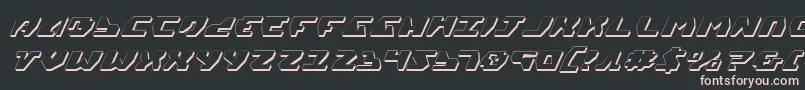 Gyrv23Di Font – Pink Fonts on Black Background