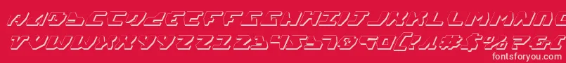 Gyrv23Di Font – Pink Fonts on Red Background