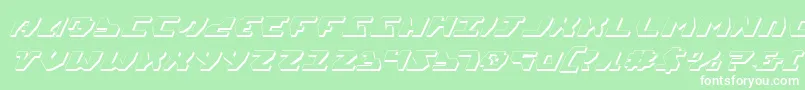 Gyrv23Di Font – White Fonts on Green Background