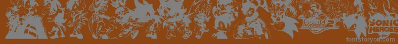 More about Sonic Font Sonic Font – Gray Fonts on Brown Background
