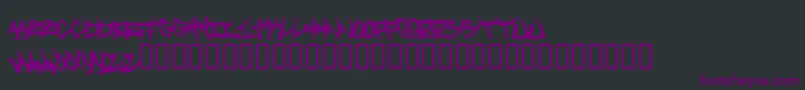 Welcometotexas Font – Purple Fonts on Black Background