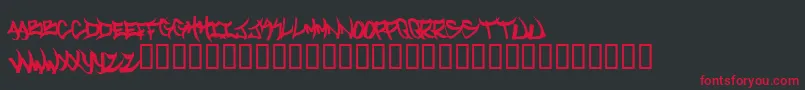 Welcometotexas Font – Red Fonts on Black Background