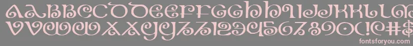 TheShireExpanded Font – Pink Fonts on Gray Background