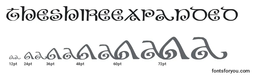 TheShireExpanded Font Sizes