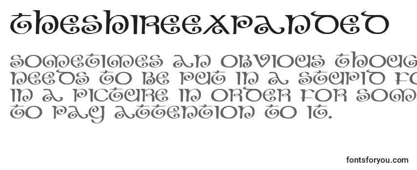 Schriftart TheShireExpanded