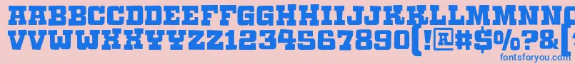 Calaboosedemo Font – Blue Fonts on Pink Background