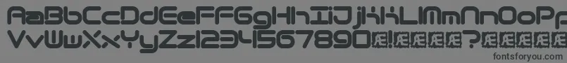 Quantrnd Font – Black Fonts on Gray Background
