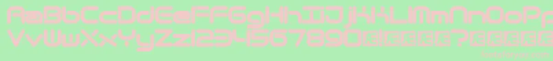 Quantrnd Font – Pink Fonts on Green Background