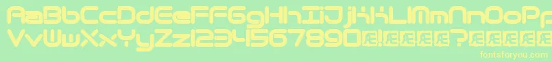 More about Quantrnd Font Quantrnd Font – Yellow Fonts on Green Background