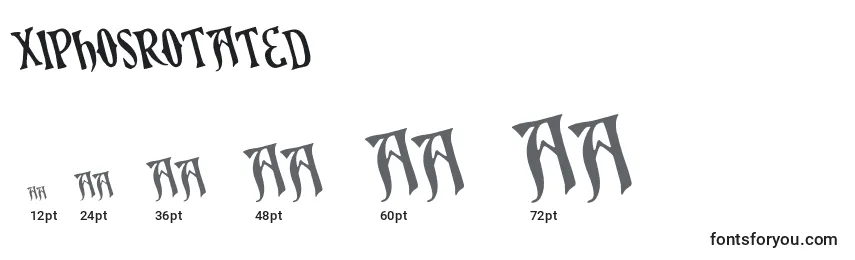 Größen der Schriftart XiphosRotated