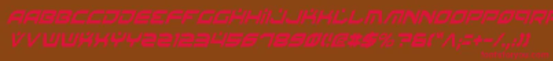 Шрифт BattlefieldCondensedItalic – красные шрифты на коричневом фоне