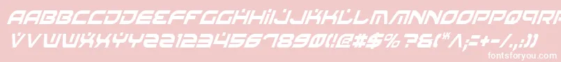 BattlefieldCondensedItalic Font – White Fonts on Pink Background