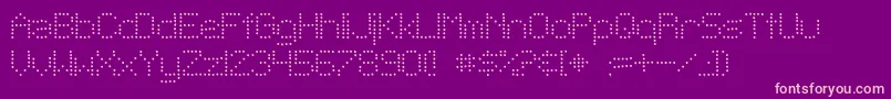 Sf Telegraphic Light Font – Pink Fonts on Purple Background