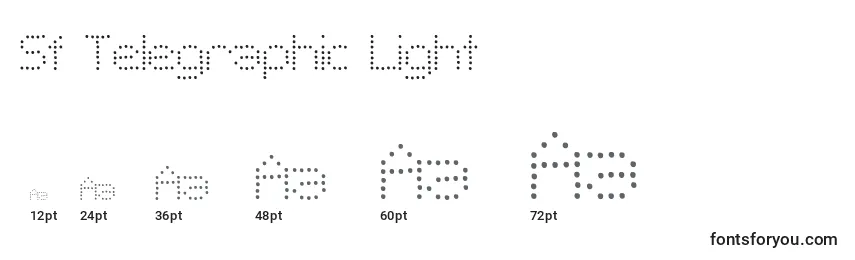 Sf Telegraphic Light Font Sizes