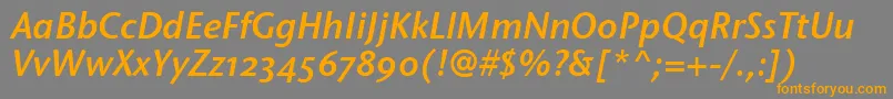 StoneSansSemOsItcttSemiita Font – Orange Fonts on Gray Background