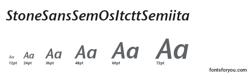 Размеры шрифта StoneSansSemOsItcttSemiita