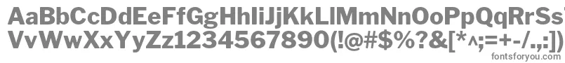 LibrefranklinExtrabold Font – Gray Fonts on White Background