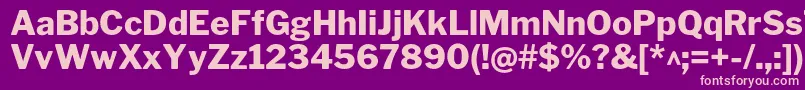 LibrefranklinExtrabold Font – Pink Fonts on Purple Background