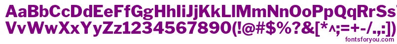 LibrefranklinExtrabold-Schriftart – Violette Schriften auf weißem Hintergrund