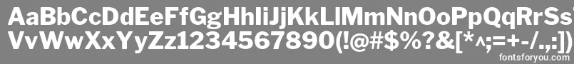 LibrefranklinExtrabold-Schriftart – Weiße Schriften auf grauem Hintergrund