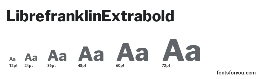 Größen der Schriftart LibrefranklinExtrabold (90513)