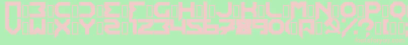 Edistys ffy Font – Pink Fonts on Green Background