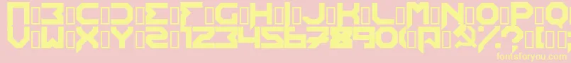 Edistys ffy Font – Yellow Fonts on Pink Background