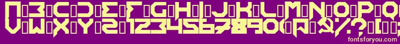 En savoir plus sur la police Edistys ffy Police Edistys ffy – polices jaunes sur fond violet