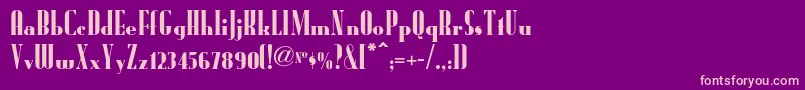 Radioranchnf Font – Pink Fonts on Purple Background