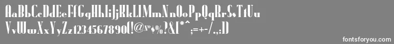 フォントRadioranchnf – 灰色の背景に白い文字