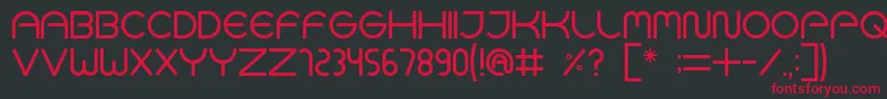 GocaLogotypeBeta Font – Red Fonts on Black Background