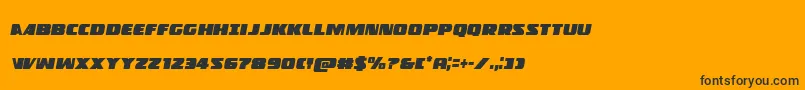 Policecruisercondital Font – Black Fonts on Orange Background